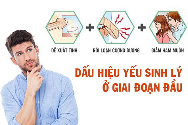 Dấu hiệu yếu sinh lý ở giai đoạn đầu