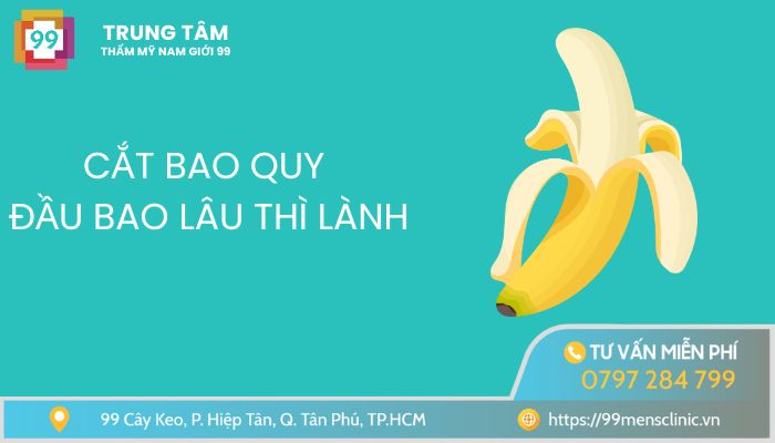 Cắt bao quy đầu bao lâu thì lành