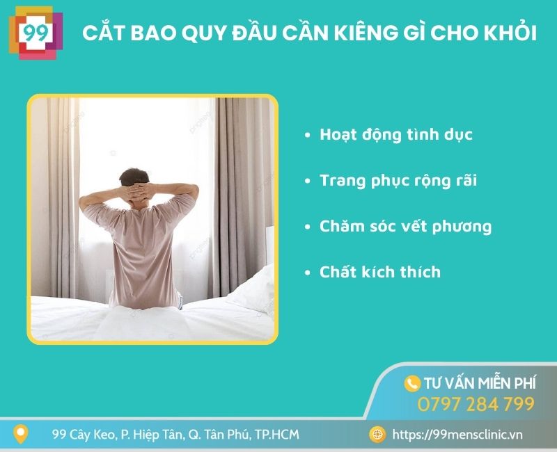 Cắt bao quy đầu cần kiêng gì cho khỏi