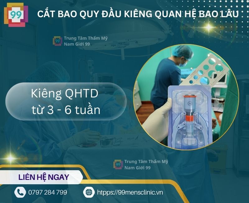 Cắt bao quy đầu kiêng quan hệ bao lâu
