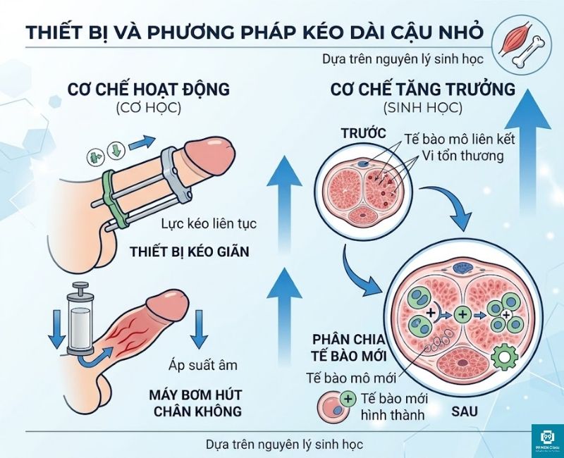 Máy tập kéo dài cậu nhỏ và các phương pháp