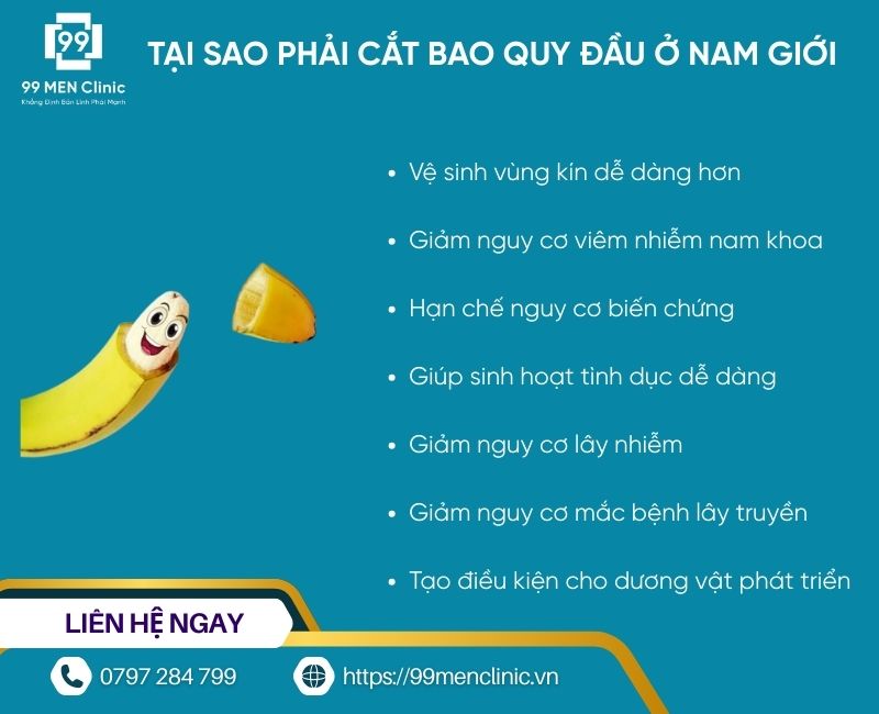 Tại sao phải cắt bao quy đầu ở nam giới