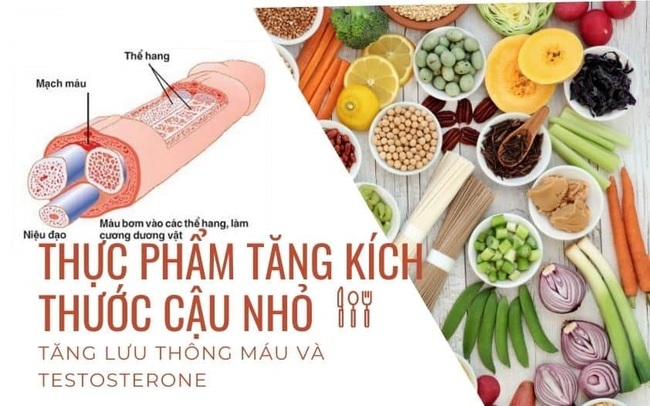 Thực phẩm tăng kích thước cậu nhỏ