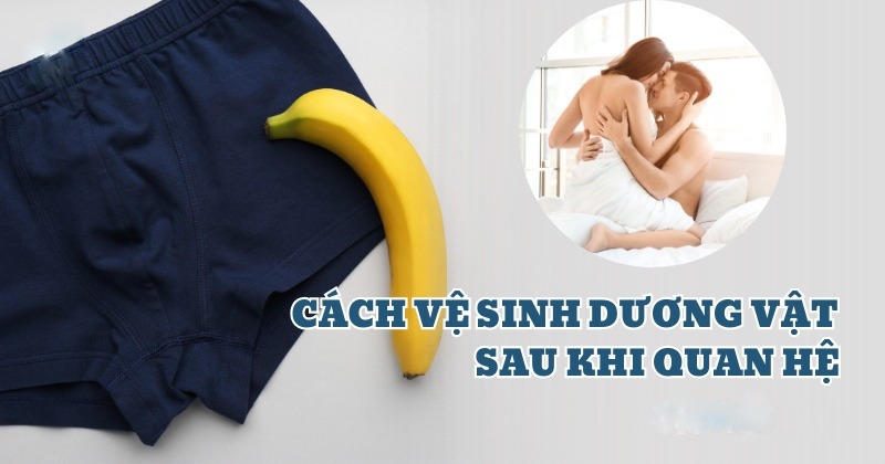 Sau quan hệ chưa cần vệ sinh dương vật ngay, trừ trường hợp hẹp bao quy đầu hay quan hệ ngả hậu môn