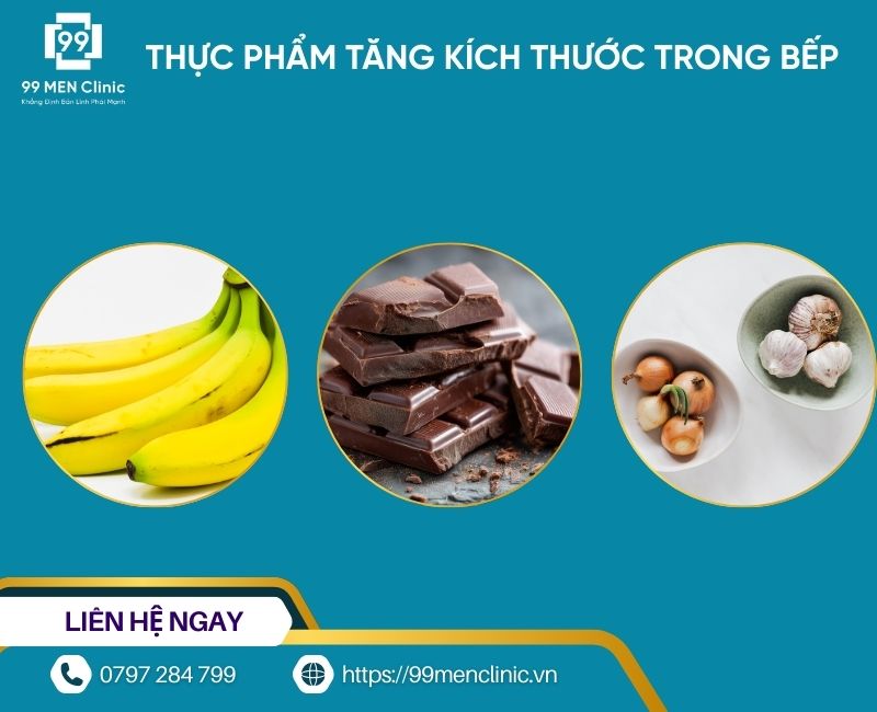 Thực phẩm tăng kích thước cậu nhỏ có trong bếp ăn