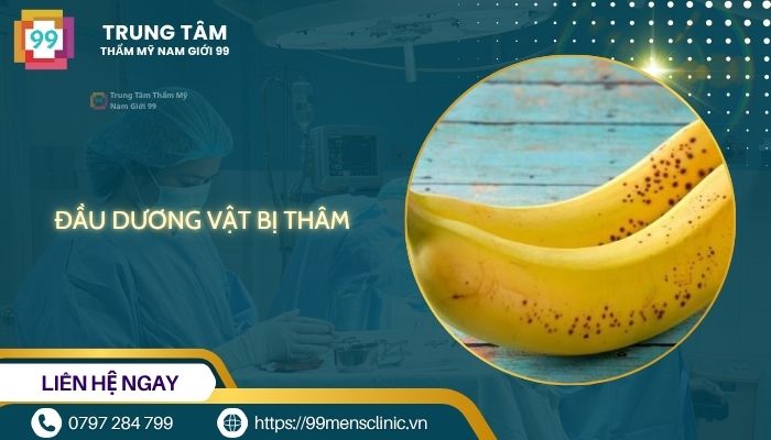 Đầu dương vật bị thâm