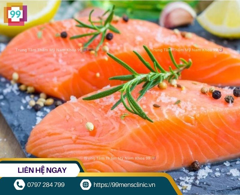 Cá hồi cung cấp nhiều axit béo