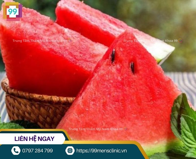 Dưa hấu thực phẩm cần ăn khi bị rối loạn cương