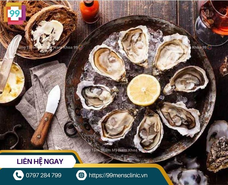 Hàu biển giàu kẽm tốt cho người bị rối loạn cương