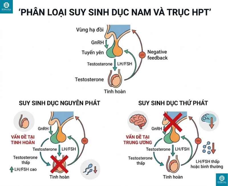 Phân loại suy sinh dục nam