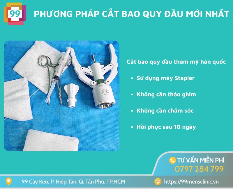 Phương pháp cắt bao quy đầu tại Nam khoa 99