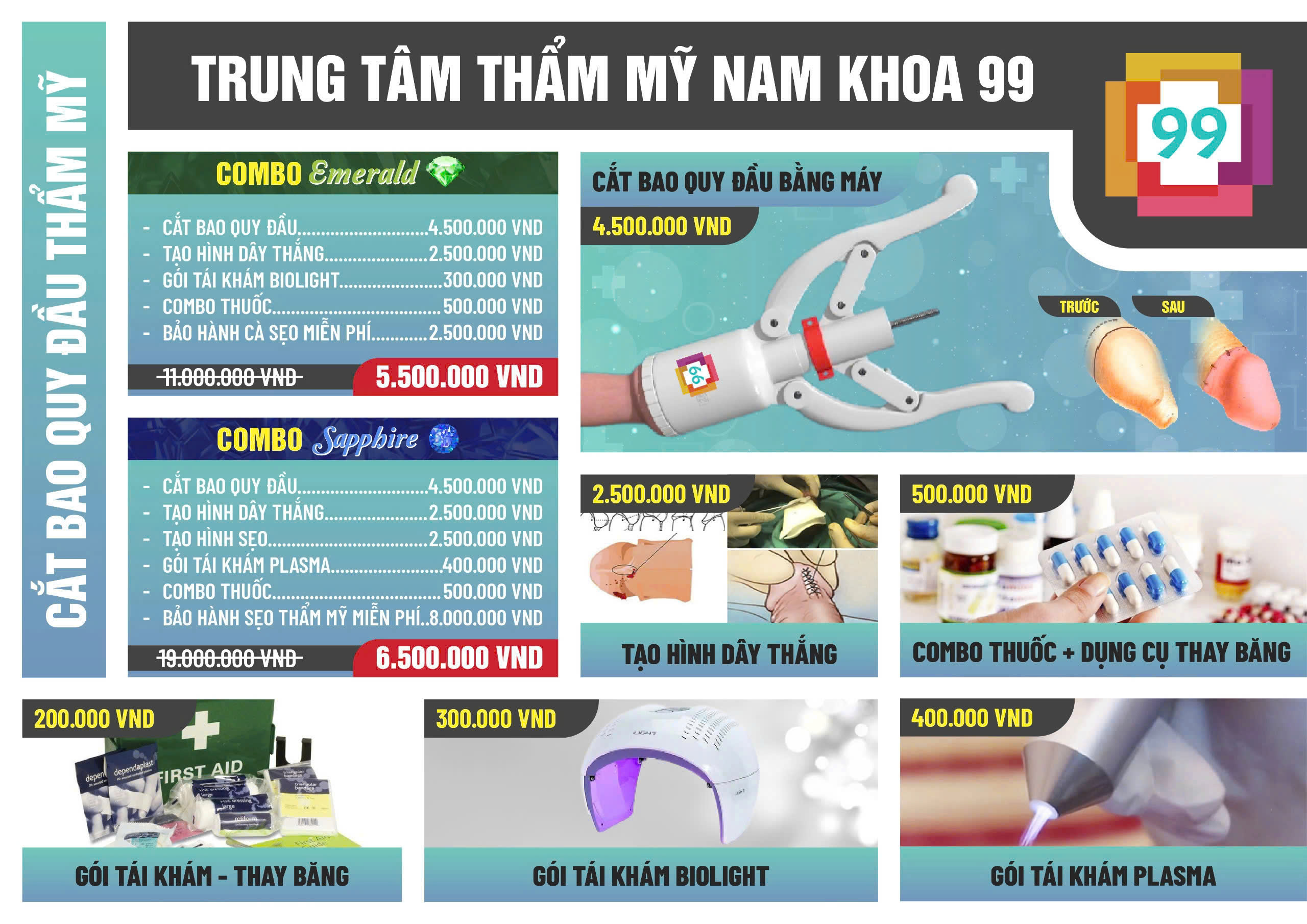 Giảm 500k khi cắt bao quy đầu