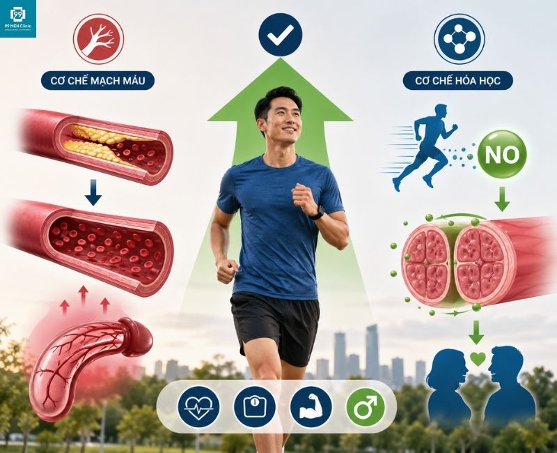 Bài tập có thể cải thiện rối loạn cương dương