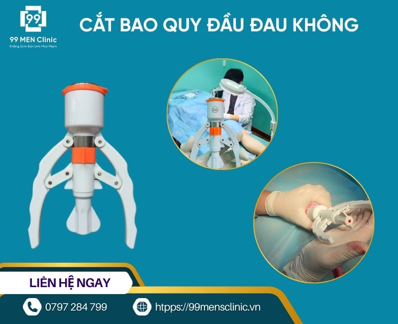 Cắt bao quy đầu đau không