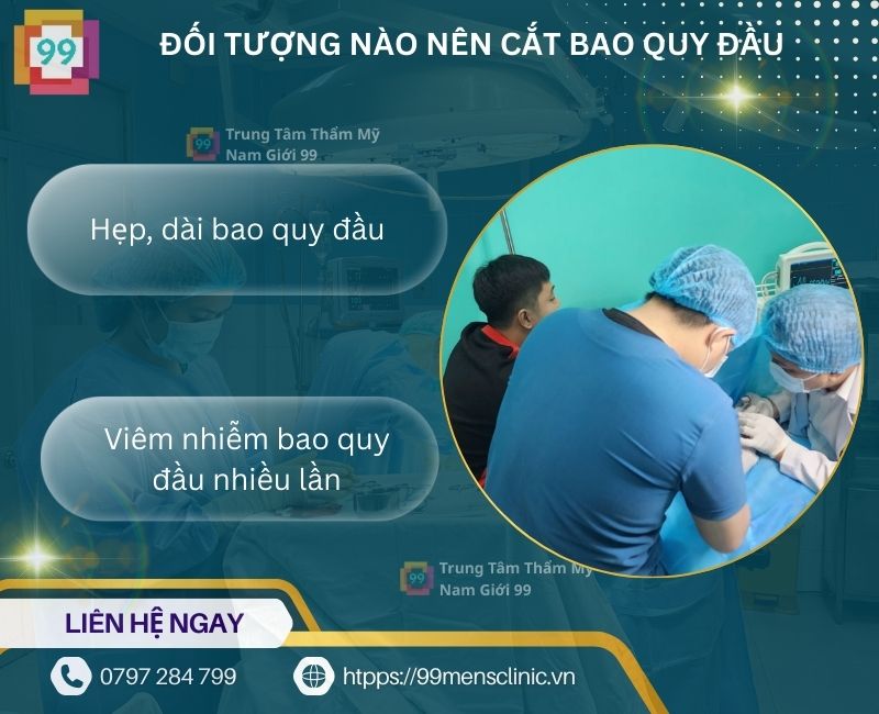 Đối tượng nên cắt bao quy đầu