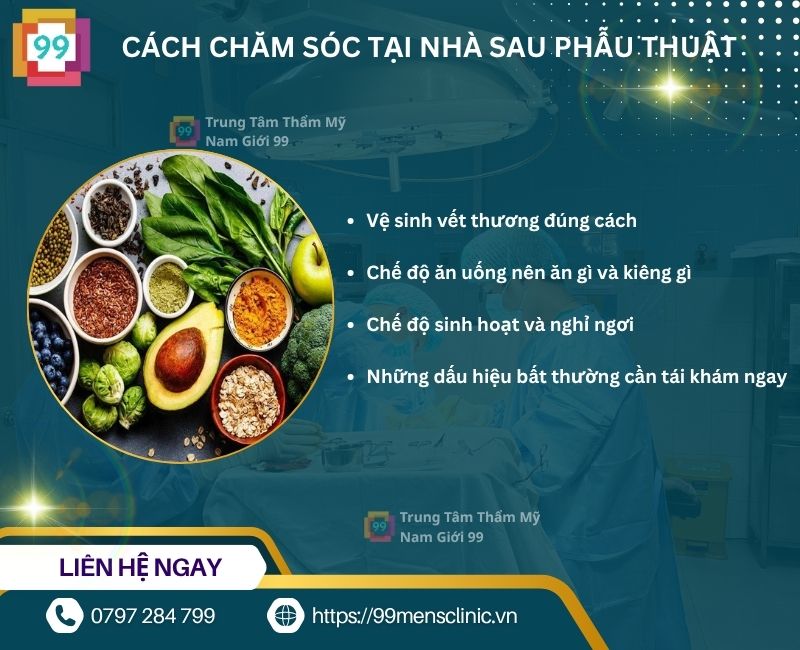 Cách chăm sóc tại nhà sau phẫu thuật