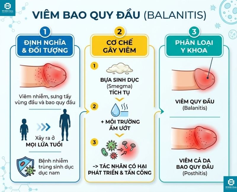 Viêm bao quy đầu là gì