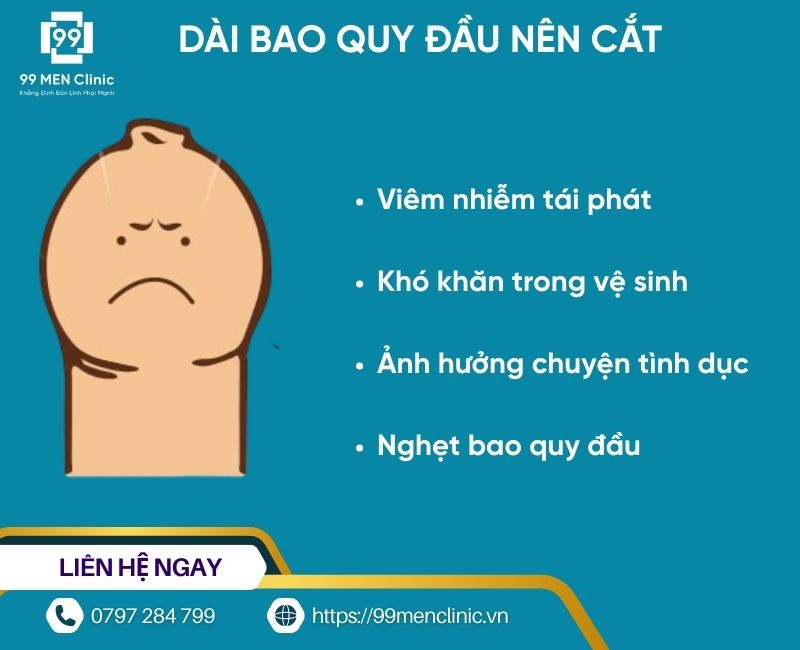 Bao quy đầu dài khi nào nên cắt
