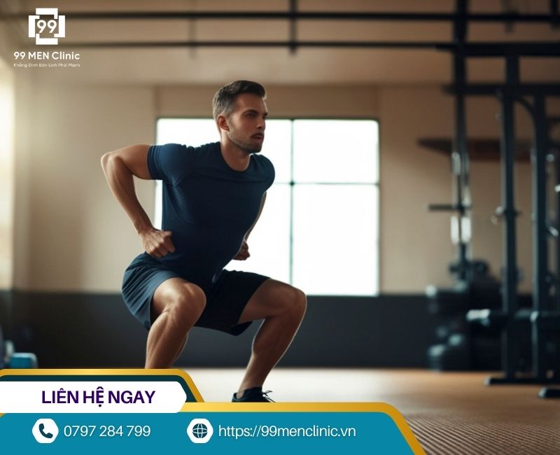Bài tập squat cải thiện sinh lý nam giới