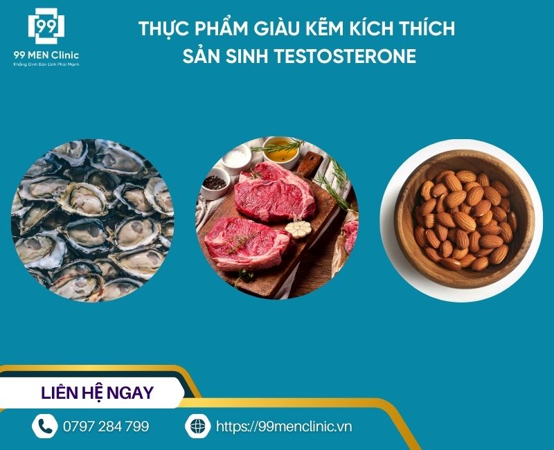 cách tăng cường sinh lý nam bằng thực phẩm giàu kẽm