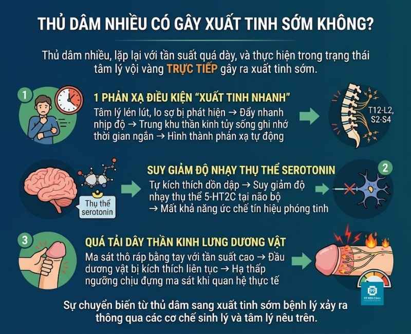 Giải đáp thủ dâm nhiều có gây xuất tinh sớm không