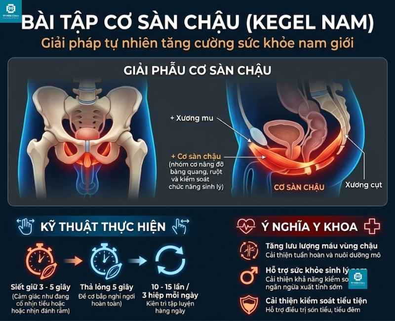Bài tập cơ sàn chậu Kegel