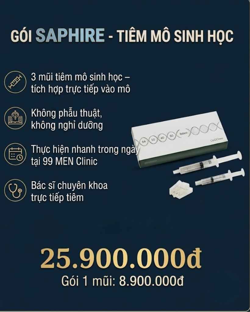 Gói saphire tăng size cậu nhỏ