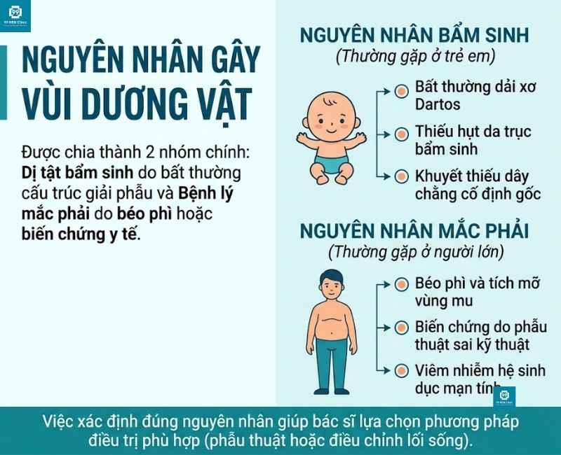 Nguyên nhân gây vùi dương vật