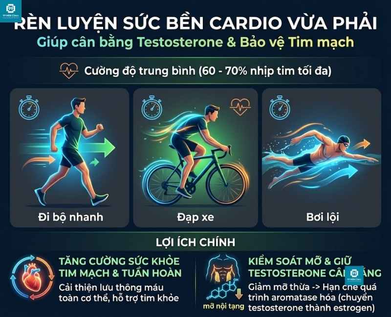 Rèn luyện sức bền cardio vừa phải